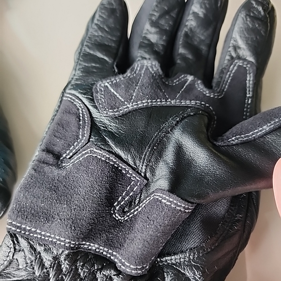Rocket Mens Waterproof Dry Tech Leather/Textile Motorcycle Gloves Size Small EUC - Picture 3 of 16